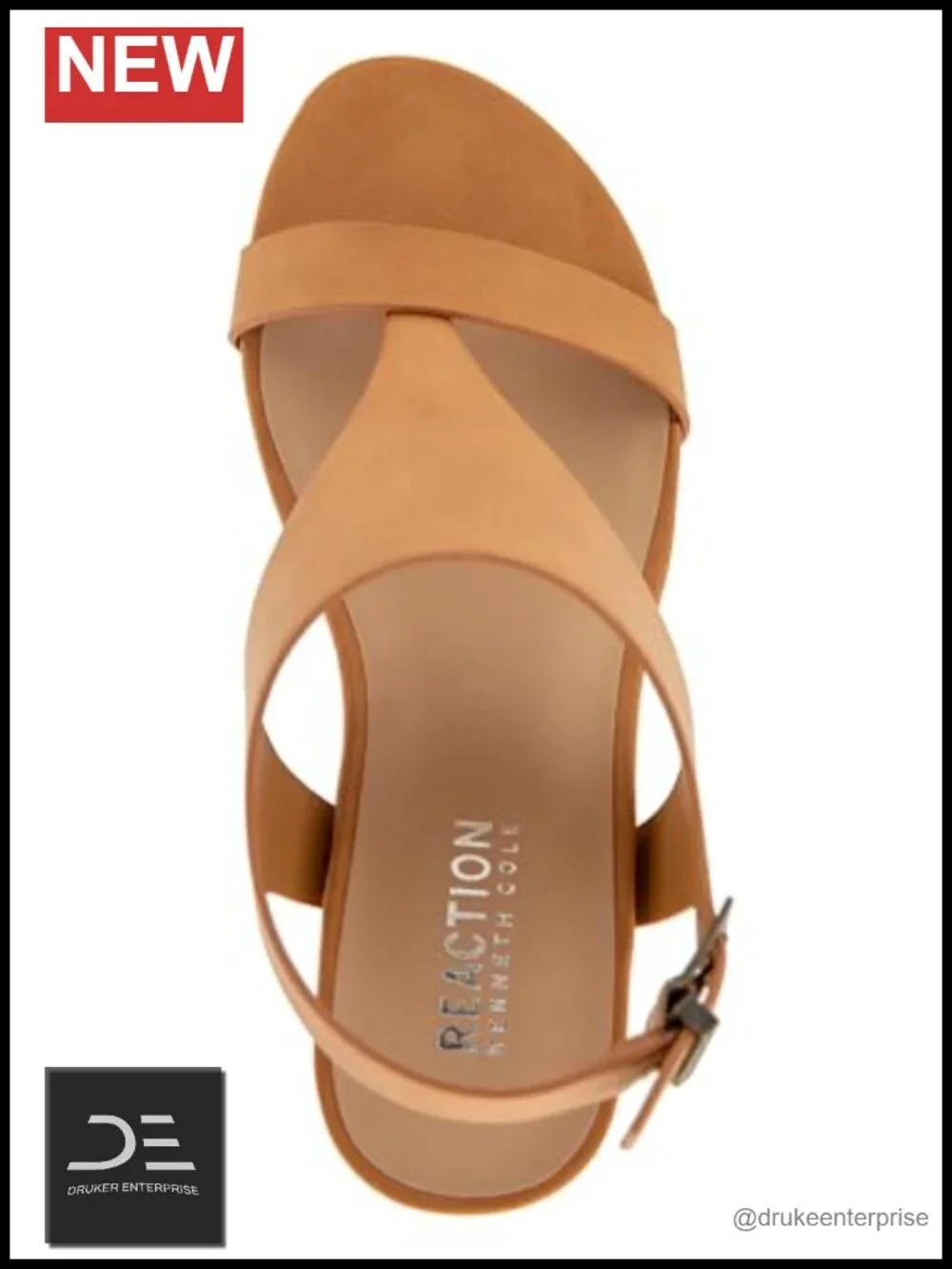 Kenneth Cole Reaction Women's Greatly Wedge Sandal - Faux Suede Ankle Strap